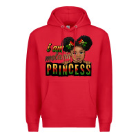 Red i am melanin princess black peekaboo Premium Hoodie - CowGirlArtShop