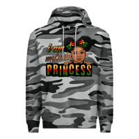 Slate Camo i am melanin princess black peekaboo Premium Hoodie - CowGirlArtShop