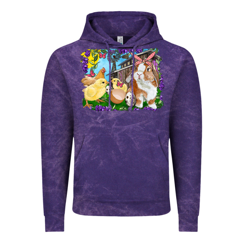 Easter Farm Chicks And Bunny Vintage Hoodie by RanaPortraitStore | Teevron
