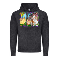 Vintage Black easter farm chicks and bunny Vintage Hoodie - RanaPortraitStore