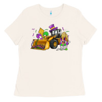 Bone mardi gras gnome bulldozer Ladies Tee - JahusDesignShop