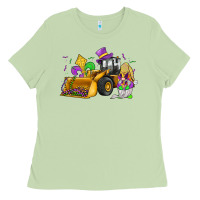 Matcha mardi gras gnome bulldozer Ladies Tee - JahusDesignShop
