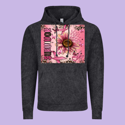 Breast Cancer Survivor Vintage Hoodie Designed By Maliassmallbusiness