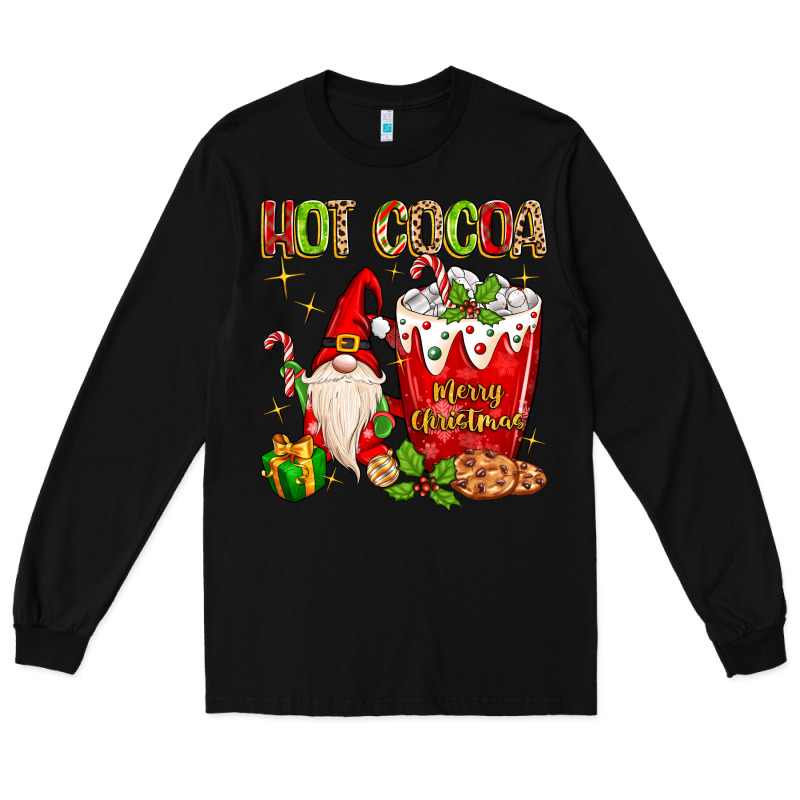 Christmas Gnome Hot Cocoa Long Sleeve Tee by MaliasSmallBusiness | Teevron