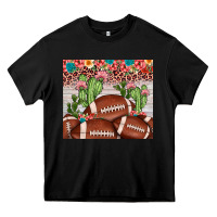 Black football leopard cactus Heavy Core Tee - JahusDesignShop
