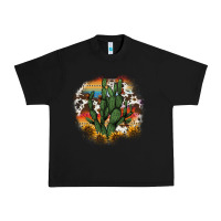 Black cowhide aztec sunflowers cactus Urban Heavy Tee - AdoDesignShop
