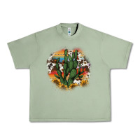 Oil Green cowhide aztec sunflowers cactus Urban Heavy Tee - AdoDesignShop