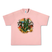 Salmon cowhide aztec sunflowers cactus Urban Heavy Tee - AdoDesignShop
