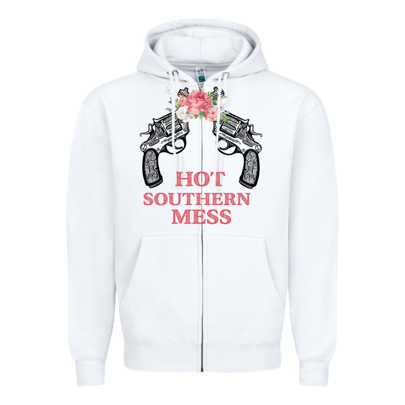 Hot Southern Mess Zipper Hoodie by Bettercallsaul | Teevron