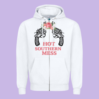 Hot Southern Mess Zipper Hoodie Designed By Bettercallsaul