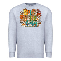 Heather Grey spice spice baby Premium Sweatshirt - CowGirlArtShop
