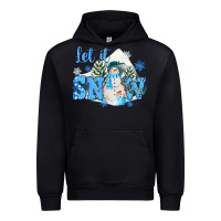 Black let it snow christmas Urban Hoodie - FaDigitalArtStudio