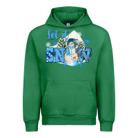 Emerald let it snow christmas Urban Hoodie - FaDigitalArtStudio