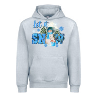 Heather Grey let it snow christmas Urban Hoodie - FaDigitalArtStudio