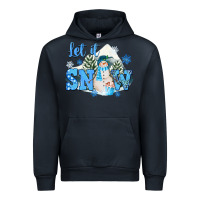 Navy let it snow christmas Urban Hoodie - FaDigitalArtStudio