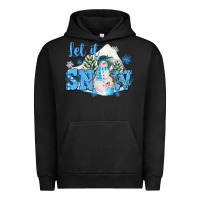 Pigment Black let it snow christmas Urban Hoodie - FaDigitalArtStudio