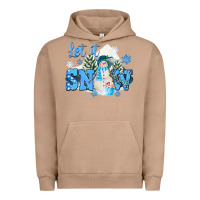 Pigment Burro let it snow christmas Urban Hoodie - FaDigitalArtStudio
