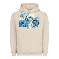 Pigment French Oak let it snow christmas Urban Hoodie - FaDigitalArtStudio