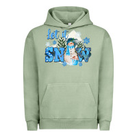 Pigment Oil Green let it snow christmas Urban Hoodie - FaDigitalArtStudio