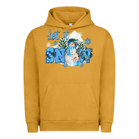 Pigment Peanut Butter let it snow christmas Urban Hoodie - FaDigitalArtStudio