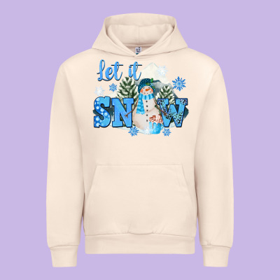 Let It Snow Christmas Urban Hoodie Designed By Fadigitalartstudio