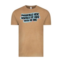Vintage Camel physically here mentally at home with my dog Vintage Tee - MaliasSmallBusiness