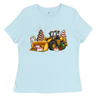 Baby Blue little debbie tree cakes bulldozer Ladies Tee - JahusDesignShop
