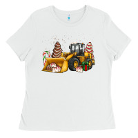White little debbie tree cakes bulldozer Ladies Tee - JahusDesignShop