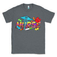 Charcoal Heather Autism Nurse Classic Tee - NancyCooperArtShop