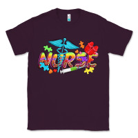 Plum Autism Nurse Classic Tee - NancyCooperArtShop