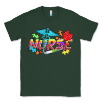 Sports Green Autism Nurse Classic Tee - NancyCooperArtShop