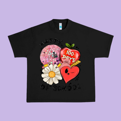 Happy 100 Days Of School Urban Heavy Tee Designed By Maliassmallbusiness