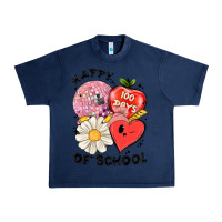 Navy happy 100 days of school Urban Heavy Tee - MaliasSmallBusiness