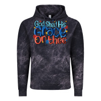 Cloud Black god shed his grace on the thee Vintage Hoodie - MaliasSmallBusiness