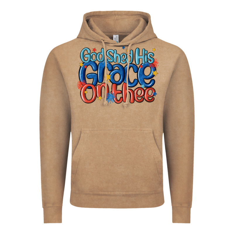 God Shed His Grace On The Thee Vintage Hoodie by MaliasSmallBusiness | Teevron