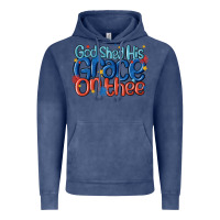 Vintage Denim god shed his grace on the thee Vintage Hoodie - MaliasSmallBusiness