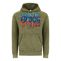 Vintage Olive god shed his grace on the thee Vintage Hoodie - MaliasSmallBusiness