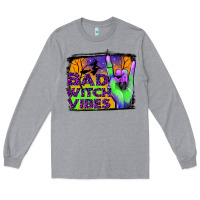 Heather Grey bad witch vibes Long Sleeve Tee - JahusDesignShop