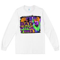 White bad witch vibes Long Sleeve Tee - JahusDesignShop