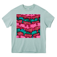Arona valentines day leopard and turquoise gemstone seamless pattern Heavy Core Tee - BundleAndBundleShop