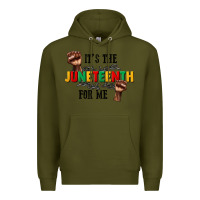 Army Green its the juneteenth for me Premium Hoodie - CowGirlArtShop