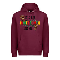 Burgundy its the juneteenth for me Premium Hoodie - CowGirlArtShop