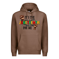 Chestnut its the juneteenth for me Premium Hoodie - CowGirlArtShop