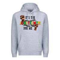 Heather Grey its the juneteenth for me Premium Hoodie - CowGirlArtShop