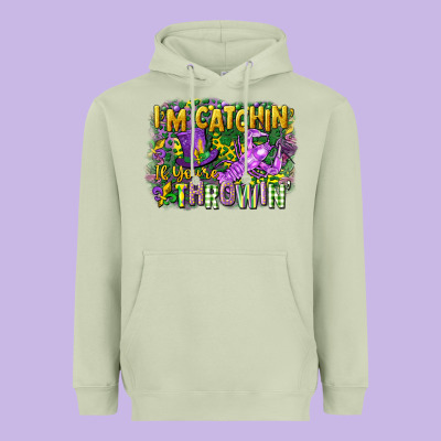 Im Catchin If Youre Throwin Heavyweight Hoodie Designed By Cowgirlartshop