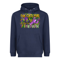 Navy im catchin if youre throwin Heavyweight Hoodie - CowGirlArtShop