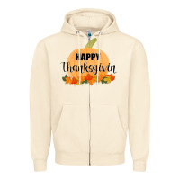 Sandshell Happy Thanksgiving Zipper Hoodie - Bettercallsaul