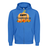 True Royal Happy Thanksgiving Zipper Hoodie - Bettercallsaul