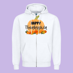 Happy Thanksgiving Zipper Hoodie Designed By Bettercallsaul
