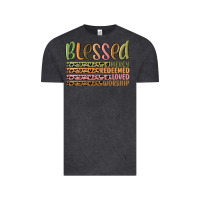 Vintage Black retro blessed redeemed quotes Vintage Tee - MaliasSmallBusiness